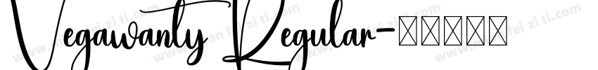 Vegawanty Regular字体转换